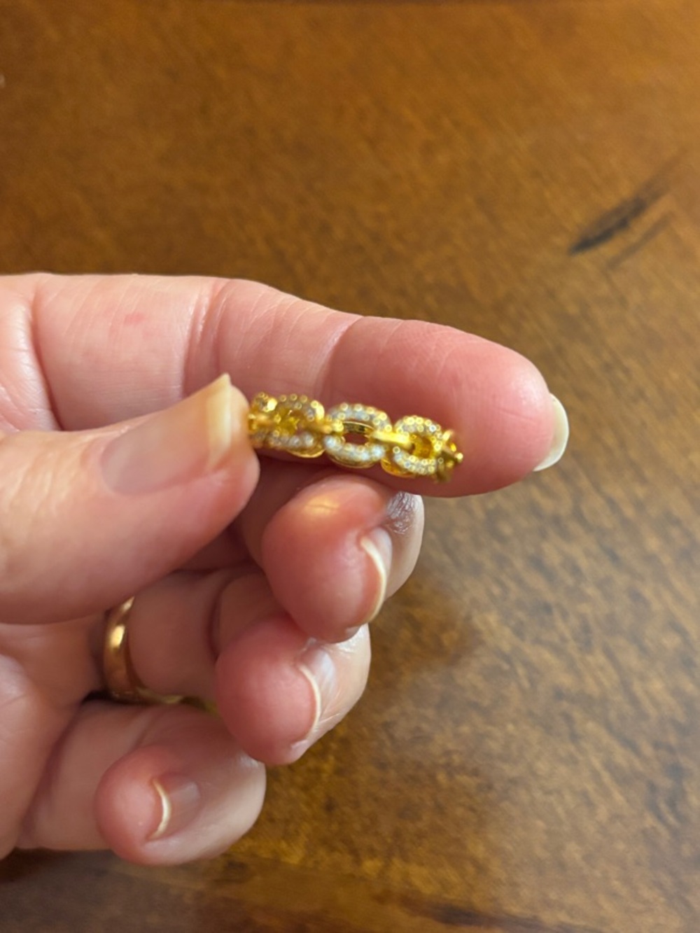 Beautiful chain link ring - Picture 4 of 5